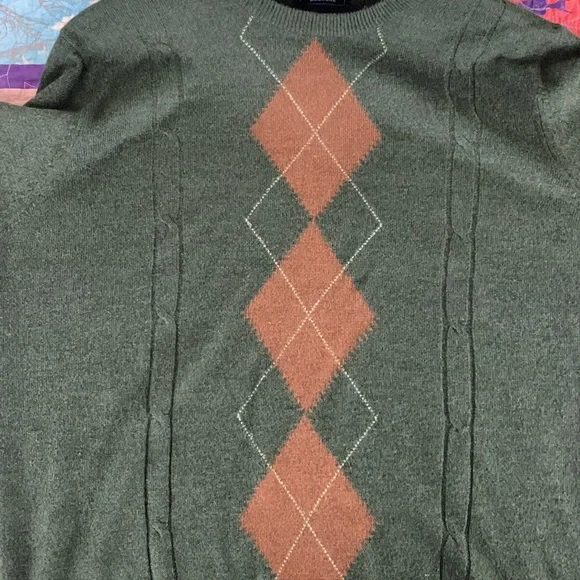 Dockers Men’s Medium Argyle Sweater - Picture 5 of 7